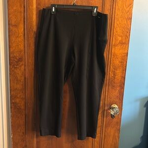 Anne Klein Black Dress Pants w/ Stretchy Waistband Size 16W